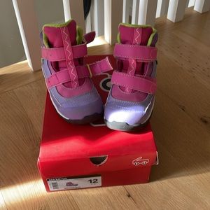 Waterproof insulated See Kai Run purple boots!